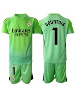 Real Madrid Thibaut Courtois #1 Maalivahdin Vieraspaita Lasten 2025-26 Lyhythihainen (+ shortsit)